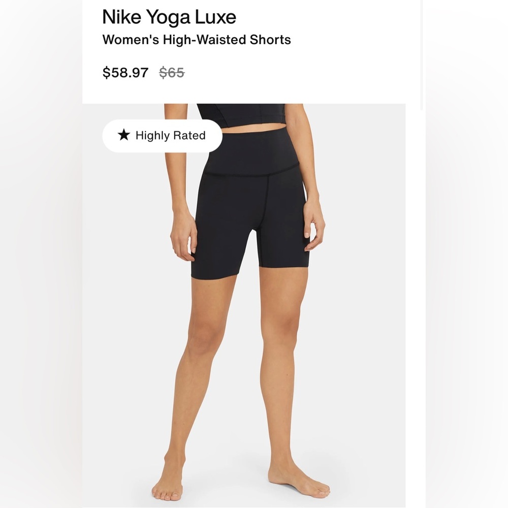 Nike Luxe Yoga Shorts